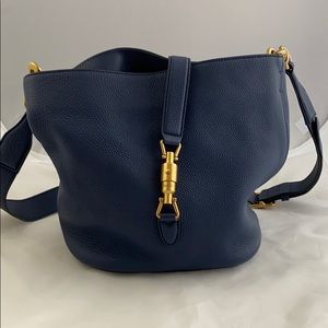 Gucci Jackie Soft Bucket Bag Navy blue